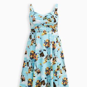 Disney Up Shirred Bust Skater Dress - Mint